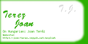 terez joan business card